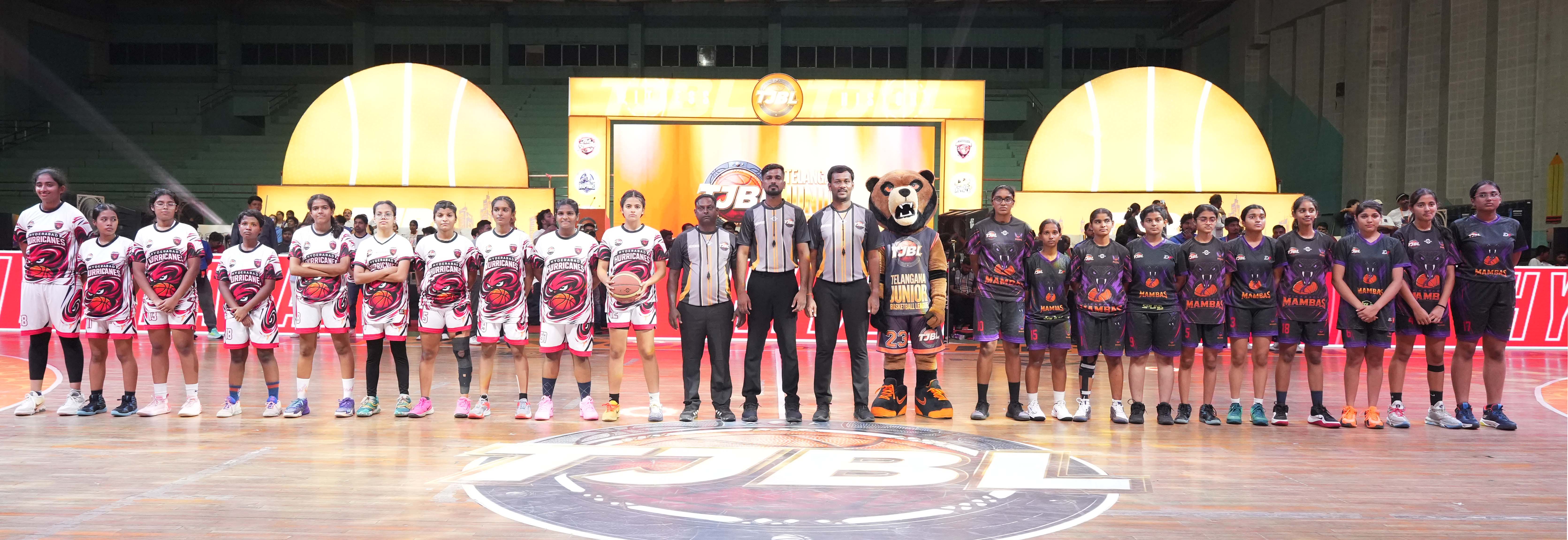 Rangareddy Raptors, Nalgonda Speed Strikers and Vikarabad Mambas shine on Day 2 of Telangana Junior Basketball League